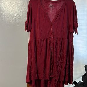 Wine Blouse